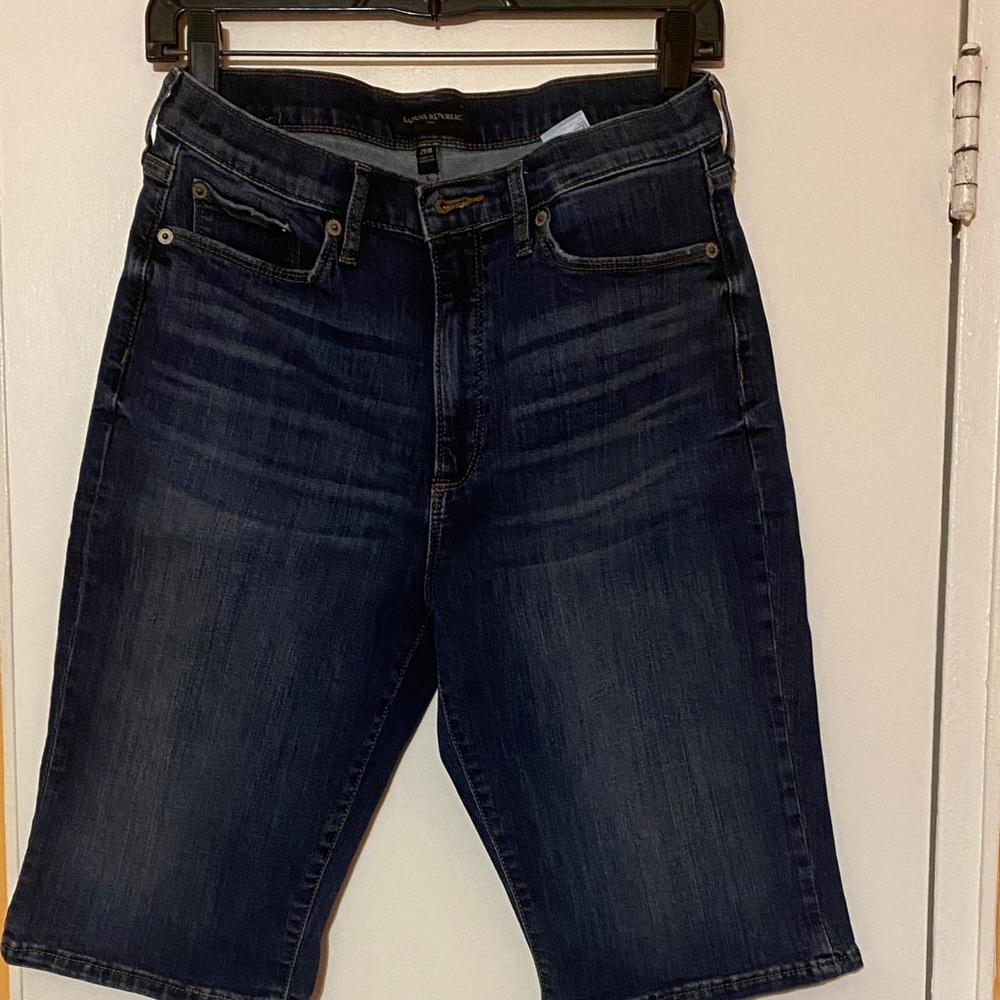 Blue Denim Bermuda Shorts